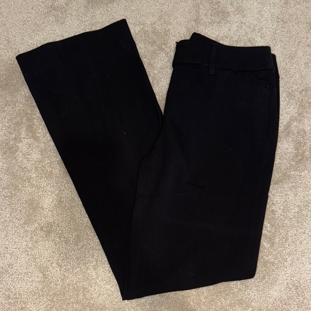 WHBM Flare Leg Black Dress Pants